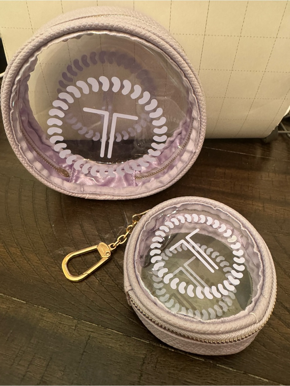 Lot of 2 - Iridescent Purple Teleties Totes